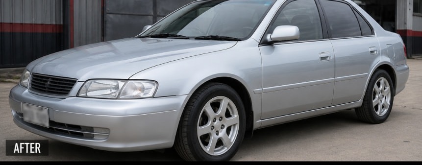 Luxury Sedan — Underbody Rust Protection after repair at Seapark Auto Clinic